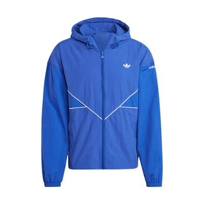 adidas Adicolor Seasonal Archive Logo Embroidered Zip Hoodie Blue HR3321