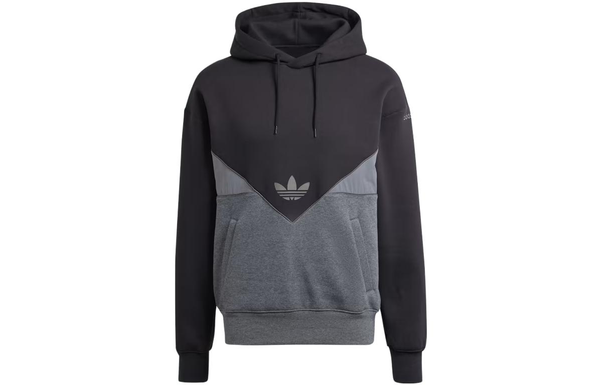 adidas Adicolor Seasonal Reflective Hoodie Black 拼卫衣 II5773