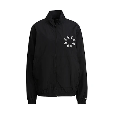 adidas ADICOLOR Trefoil Logo Track Jacket Black H37740