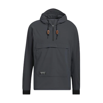 adidas Adicross Anorak Golf Woven Hoodie Carbon Black HG1129
