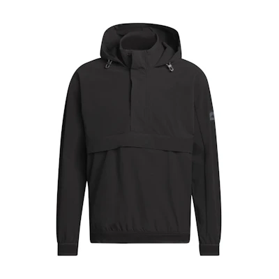 adidas Adicross Anorak Pullover Golf Jacket Black Multicolor Hoodie IS8898