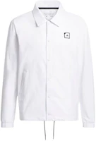 adidas Adicross Coaches Jacket Golf Long Sleeve Button-Up - White () IN9258 adidas Adicross Coaches Jacket Golf Long Sleeve Button-Up - White () IN9258