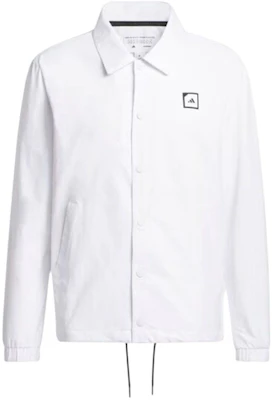 adidas Adicross Coaches Jacket Golf Long Sleeve Button-Up - White () IN9258 Buy adidas Adicross Coaches Jacket Golf Long Sleeve Button-Up - White () IN9258