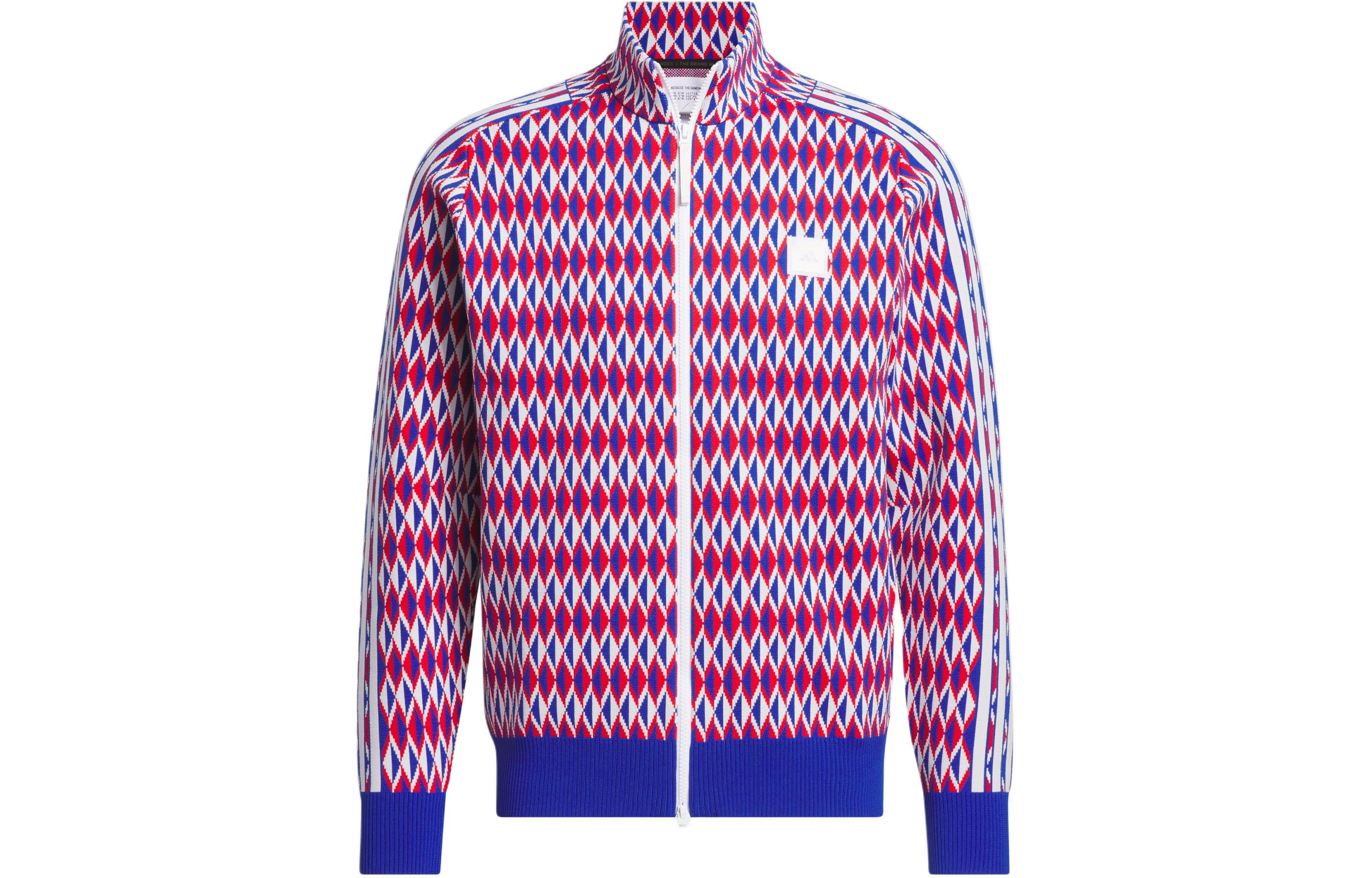 adidas ADICROSS Primeknit Allover Logo Relaxed Jacket Royal Blue Unisex IN9259