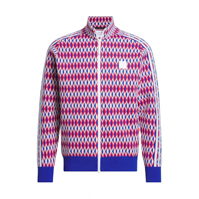 adidas ADICROSS Primeknit Allover Logo Relaxed Jacket Royal Blue Unisex IN9259