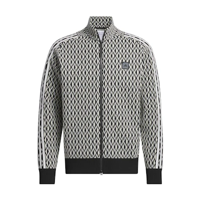 adidas Adicross Primeknit Track Jacket Black Retro Striped Full-Zip Jacket IT8322