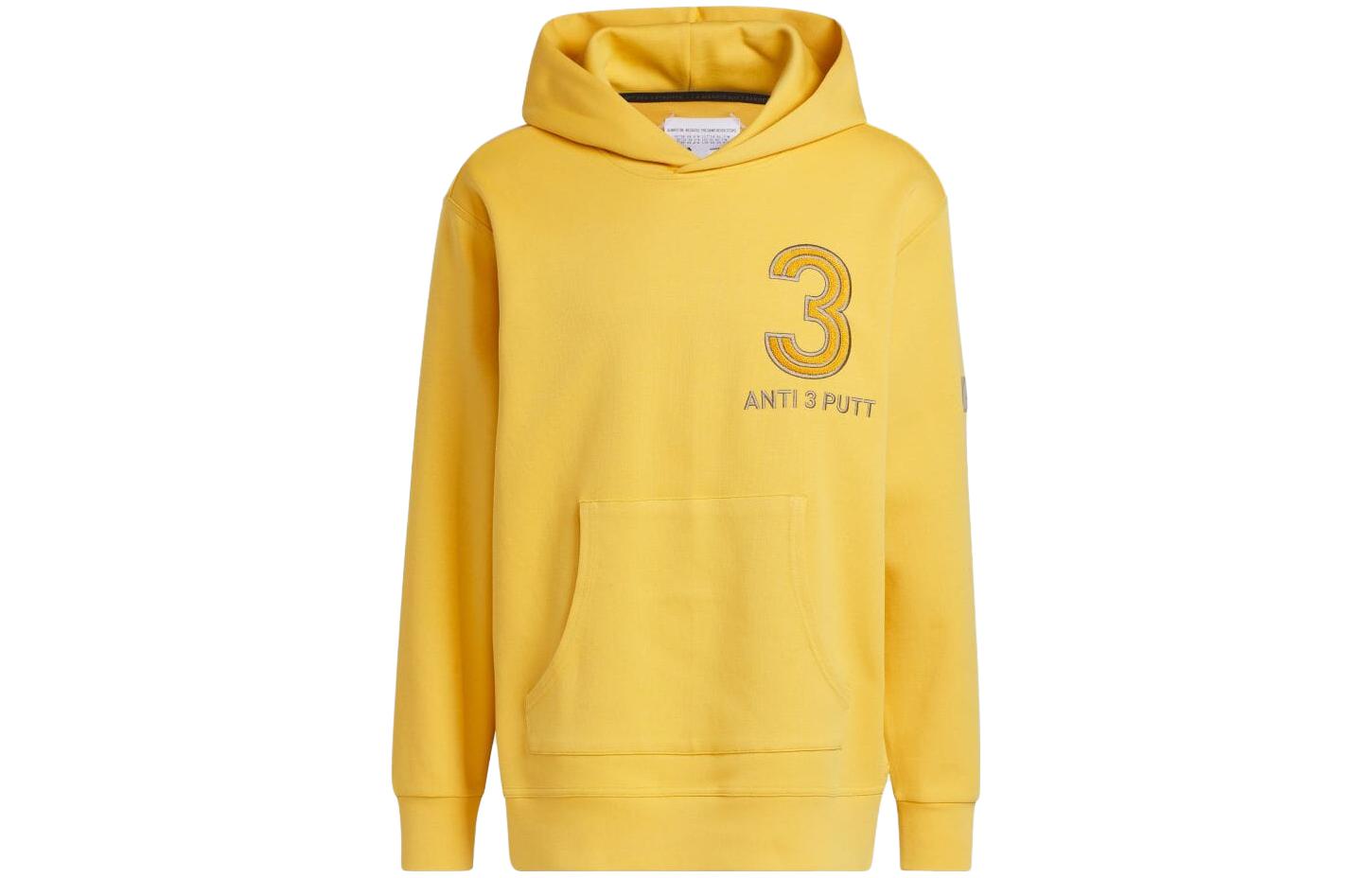 adidas Adicross Retro Embroidered Hoodie Yellow Long Sleeve HZ3235