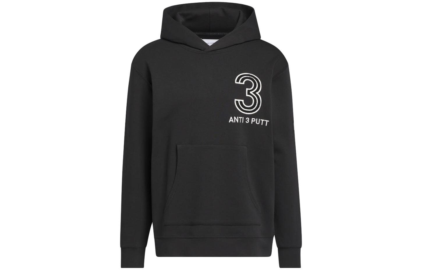 adidas Adicross Retro Embroidered Logo Hoodie Black - Long Sleeve IB1963