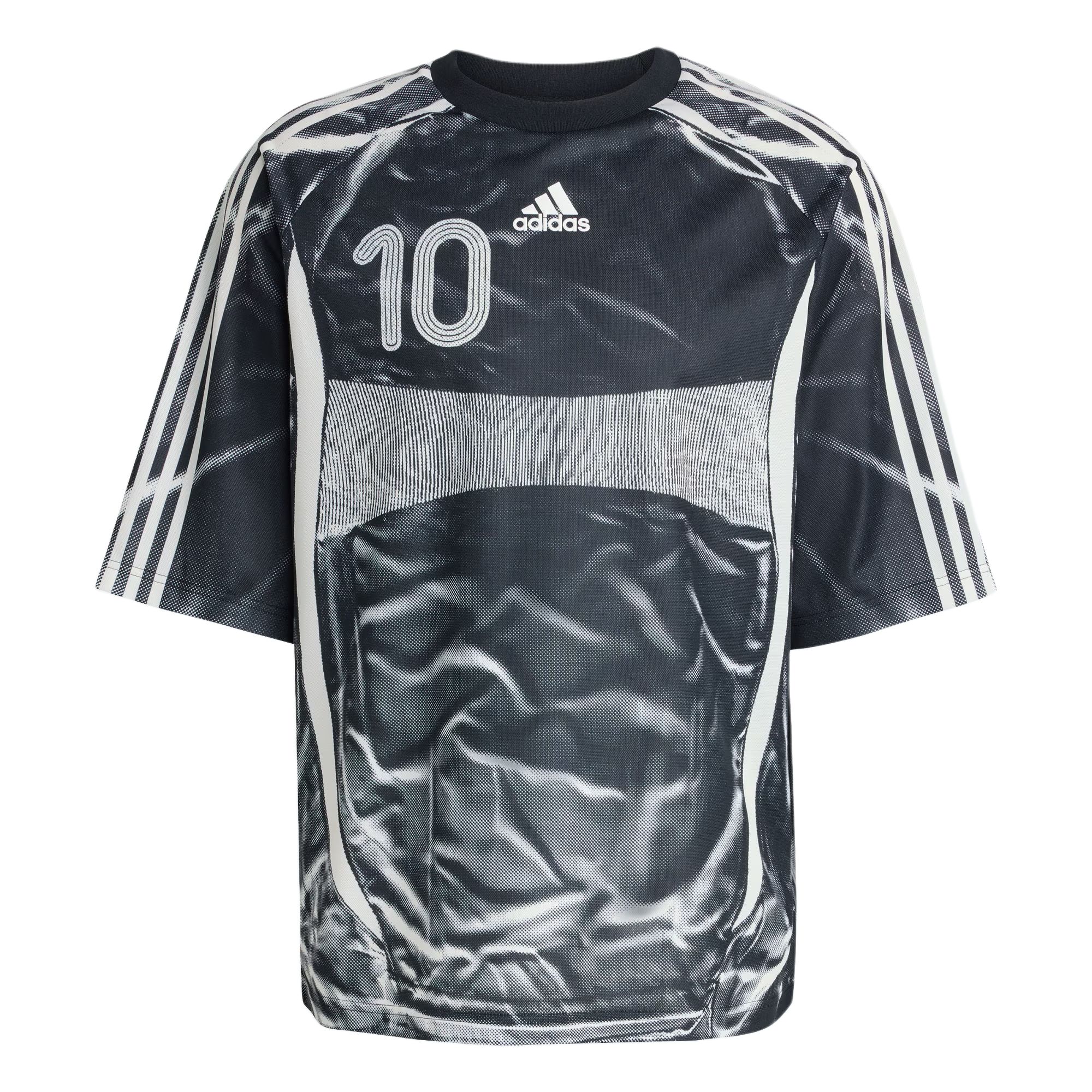 adidas ADILENIUM TEAMGEIST Printed Loose Fit Classic Soccer Tee - KF8522