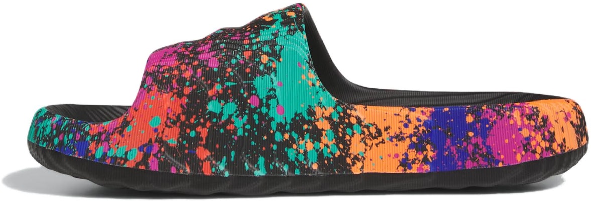 adidas Adilette 22 Slide 'Black Paint Splatter' IF1438 Order adidas Adilette 22 Slide 'Black Paint Splatter' IF1438