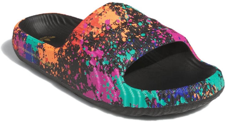 adidas Adilette 22 Slide 'Black Paint Splatter' IF1438 Lookbook adidas Adilette 22 Slide 'Black Paint Splatter' IF1438