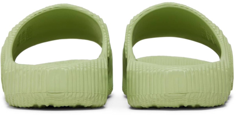 adidas Adilette 22 Slides 'Magic Lime' GX6946 Details for adidas Adilette 22 Slides 'Magic Lime' GX6946