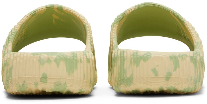 adidas Adilette 22 Slides 'Magic Lime St Desert Sand' GY1597 Details for adidas Adilette 22 Slides 'Magic Lime St Desert Sand' GY1597