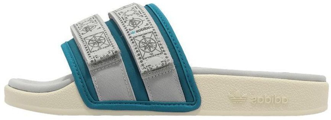 adidas Adilette 2.0 Slide 'Active Teal Grey' HP6514 Details for adidas Adilette 2.0 Slide 'Active Teal Grey' HP6514