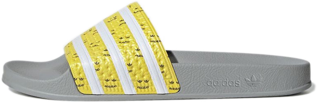 adidas Adilette 'Grey Bright Yellow Grey' GY1336 Buy adidas Adilette 'Grey Bright Yellow Grey' GY1336