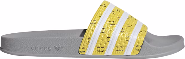 adidas Adilette 'Grey Bright Yellow Grey' GY1336 adidas Adilette 'Grey Bright Yellow Grey' GY1336