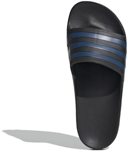 adidas Adilette Aqua 運動拖鞋 全性別 黑藍 Shop adidas Adilette Aqua 運動拖鞋 全性別 黑藍