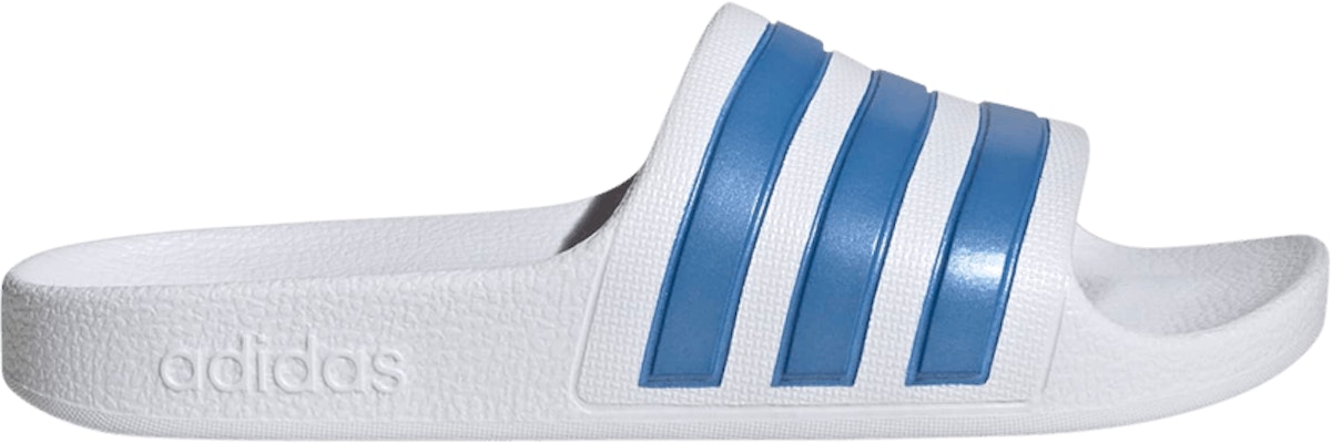 (Grade School) adidas Adilette Aqua Slide J 'White Blue Fusion' HP7603 Buy (Grade School) adidas Adilette Aqua Slide J 'White Blue Fusion' HP7603