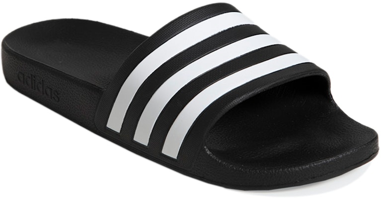 adidas Adilette Aqua Slides 'Hitam Putih' EV7184 Lookbook adidas Adilette Aqua Slides 'Hitam Putih' EV7184