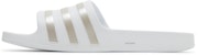 adidas Adilette Aqua Slides 'Putih Platinum Metallic' EF1730