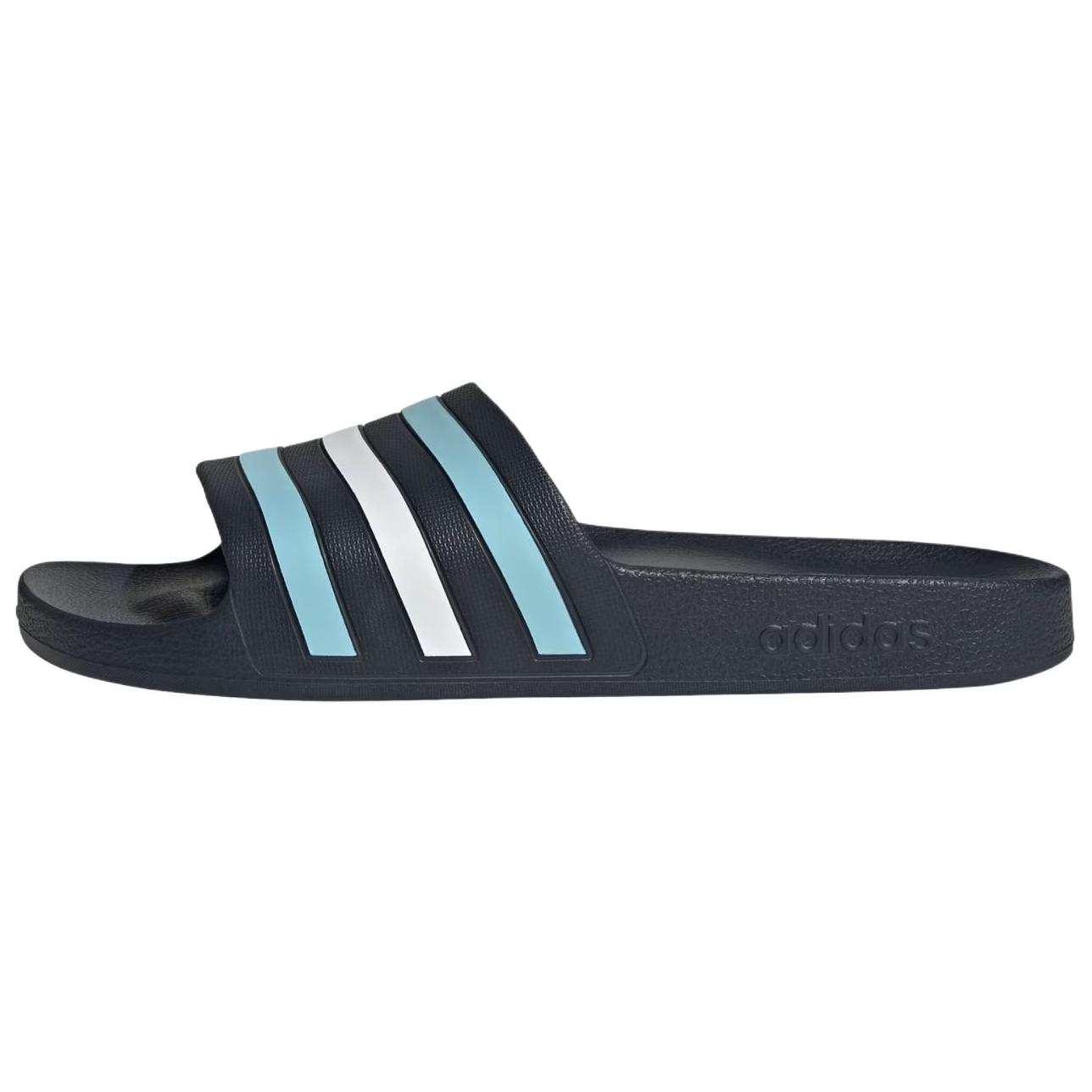 adidas Adilette Aqua Slides Blue White - Quick-Dry Comfort Sandals HQ2452