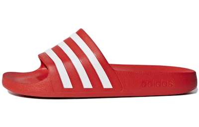 adidas Adilette Aqua Slides Orange/Red/White