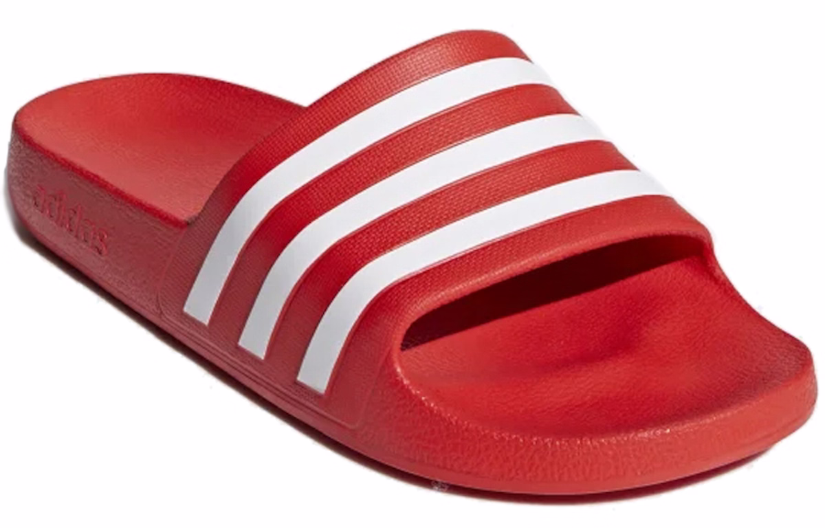 adidas Adilette Aqua Slides Orange/Red/White