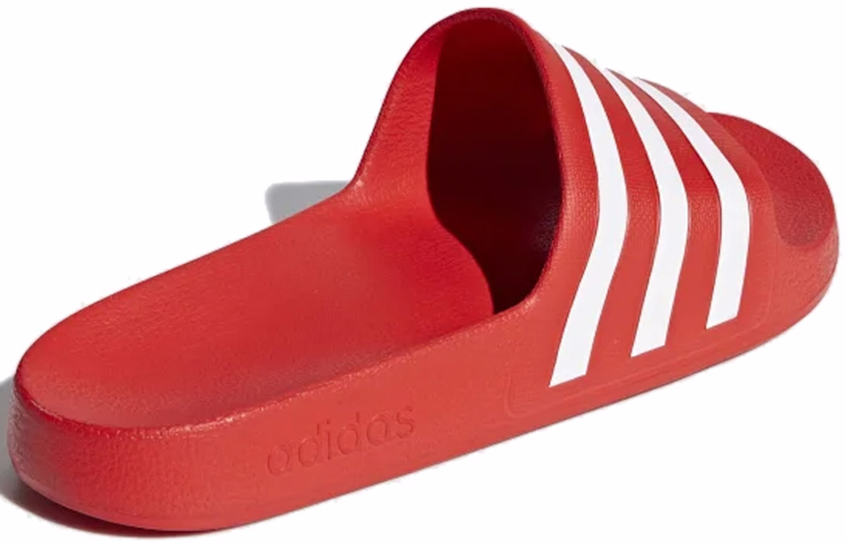 adidas Adilette Aqua Slides Orange/Red/White