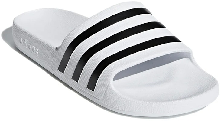 아디다스 아디레테 아쿠아 화이트/블랙 (Adidas Adilette Aqua 화이트/블랙 is shorter) EX0197 Lookbook 아디다스 아디레테 아쿠아 화이트/블랙 (Adidas Adilette Aqua 화이트/블랙 is shorter) EX0197