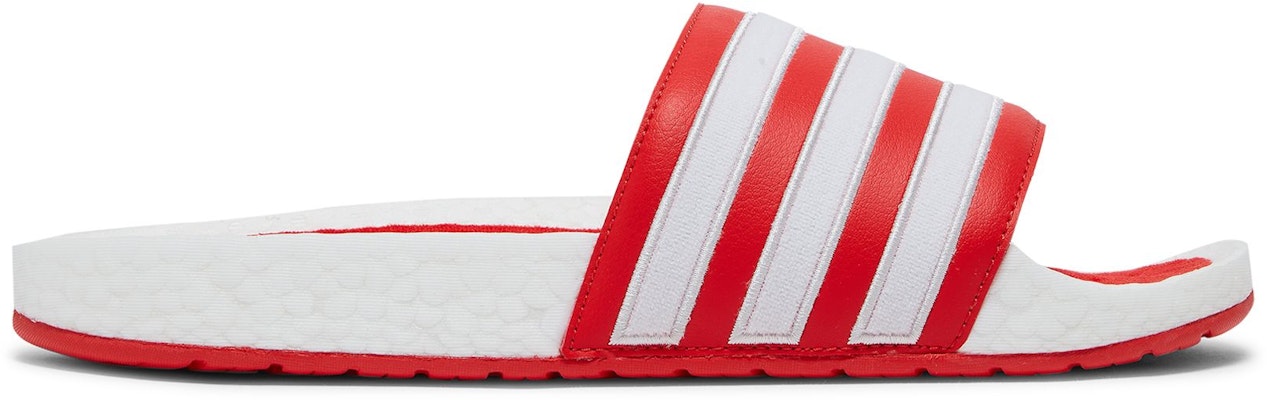 adidas Adilette Boost Slide 'White Red' H01951 Buy adidas Adilette Boost Slide 'White Red' H01951
