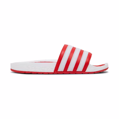 adidas Adilette Boost Slide 'White Red'