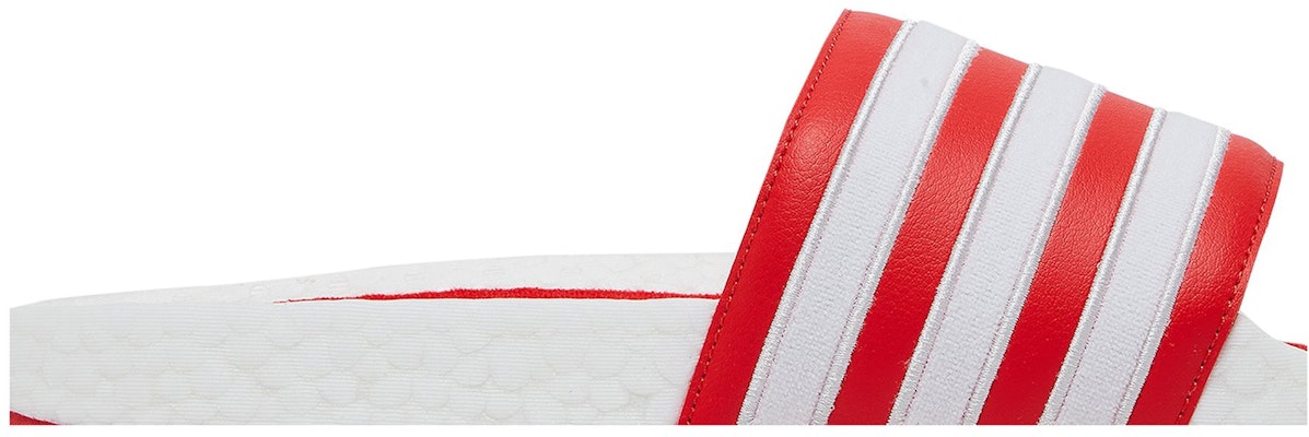 adidas Adilette Boost Slide 'White Red' H01951 Order adidas Adilette Boost Slide 'White Red' H01951