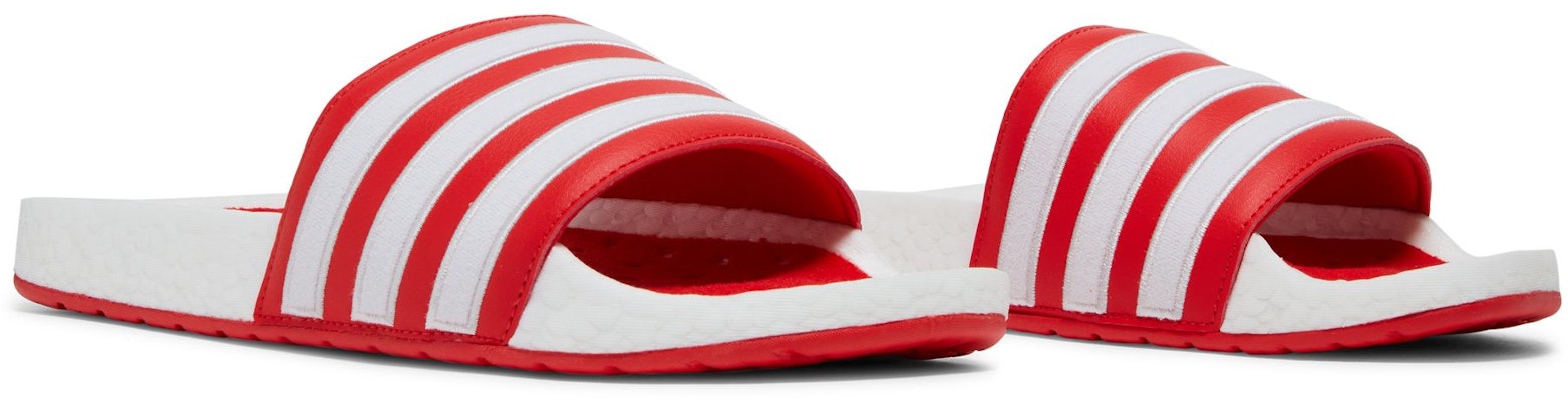 adidas Adilette Boost Slide 'White Red' H01951 Cheap adidas Adilette Boost Slide 'White Red' H01951