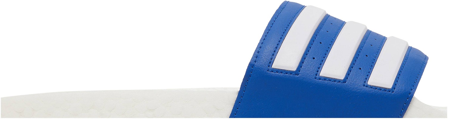 adidas Adilette Boost Slide 'White Royal Blue' GZ5313 Order adidas Adilette Boost Slide 'White Royal Blue' GZ5313