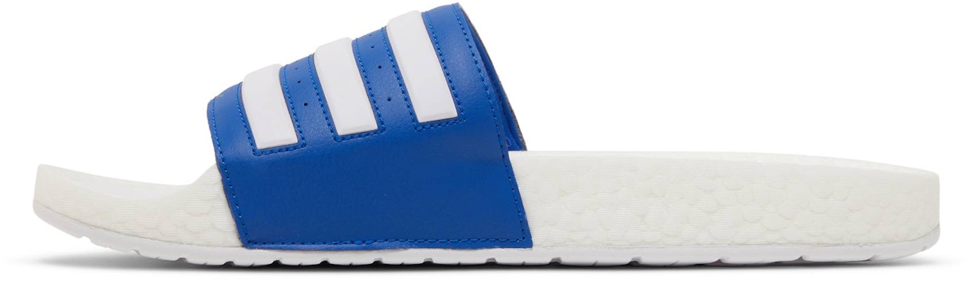 adidas Adilette Boost Slide 'White Royal Blue' GZ5313 Lookbook adidas Adilette Boost Slide 'White Royal Blue' GZ5313