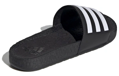 adidas Adilette Boost Slides 'Black White Stripes'