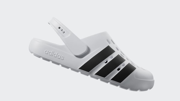 Lookbook Adidas Adilette Clog 2.0 Blanc Nuage/Noir/Blanc Nuage JS1130