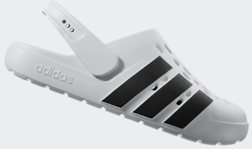 Adidas Adilette Clog 2.0 Blanc Nuage/Noir/Blanc Nuage JS1130 Lookbook Adidas Adilette Clog 2.0 Blanc Nuage/Noir/Blanc Nuage JS1130