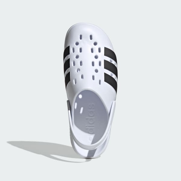 Shop Adidas Adilette Clog 2.0 Blanc Nuage/Noir/Blanc Nuage JS1130