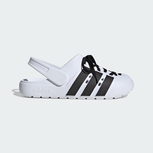 Adidas Adilette Clog 2.0 Cloud White/Core Black/Gold Metallic JR4027