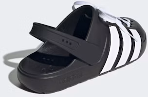 Sizing Adidas Adilette Clog 2.0 黑白配色 便鞋 JR4025