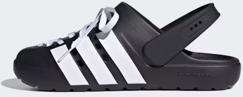 Cheap Adidas Adilette Clog 2.0 黑白配色 便鞋 JR4025