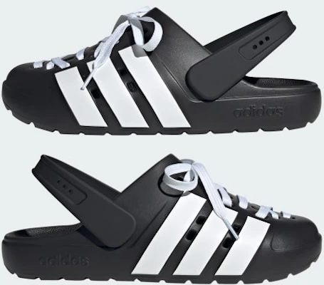 Adidas Adilette Clog 2.0 Noir/Blanc/Noir Core JR4025 1