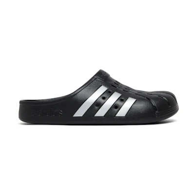adidas Adilette Clog 'Black Silver'