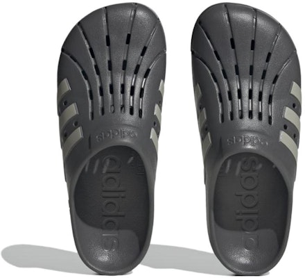 adidas Adilette Clogs 'Grey Four Metal Grey' HP9398 Shop adidas Adilette Clogs 'Grey Four Metal Grey' HP9398
