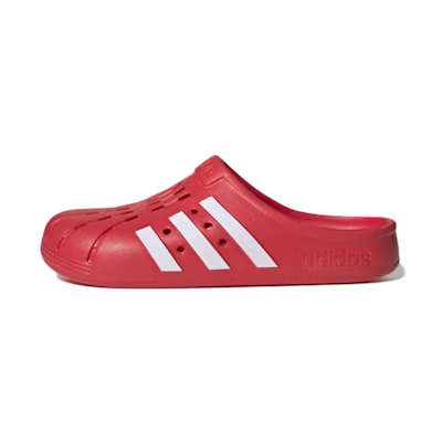 adidas Adilette Clogs Cozy Wear-Resistant Red Unisex Slippers