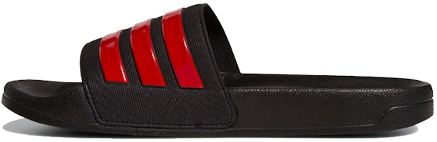 adidas Adilette Cloudfoam 'Black Scarlet' EG1884 adidas Adilette Cloudfoam 'Black Scarlet' EG1884