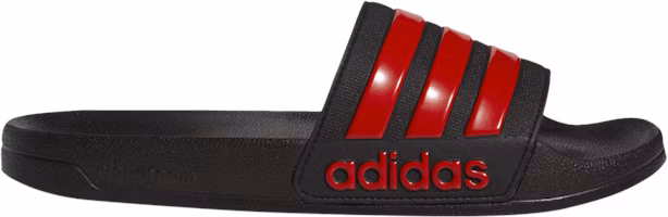 adidas Adilette Cloudfoam 'Black Scarlet' EG1884 adidas Adilette Cloudfoam 'Black Scarlet' EG1884