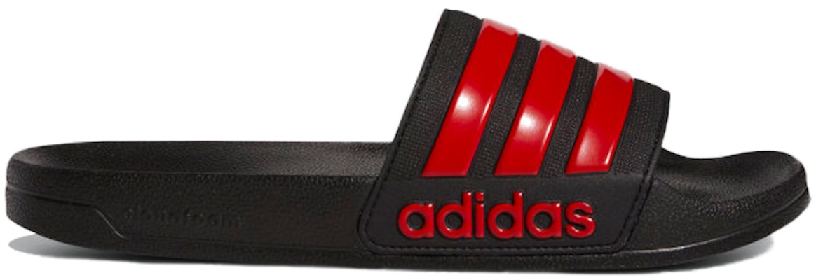 adidas Adilette Cloudfoam 'Black Scarlet' EG1884 Order adidas Adilette Cloudfoam 'Black Scarlet' EG1884