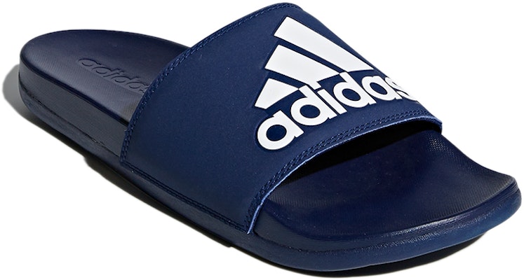 adidas Adilette Cloudfoam 'Dark Blue' B44870 Lookbook adidas Adilette Cloudfoam 'Dark Blue' B44870